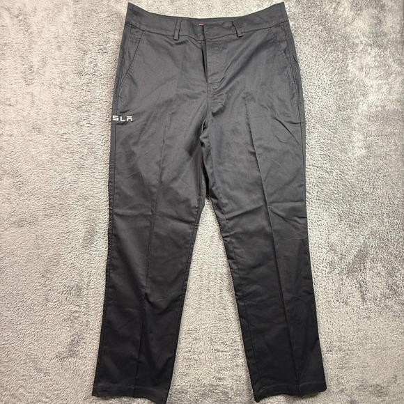 Tesla Motors Employee Uniform Work Pants Black 34x32 Mens Slim Chino Trousers